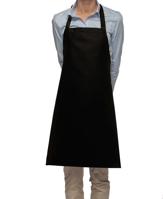 Mid Length Bib Aprons in Black